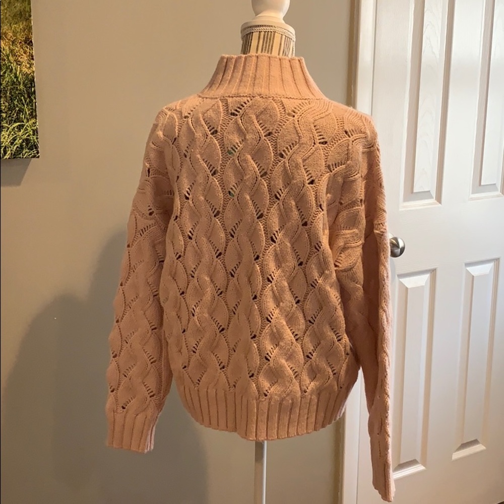 🛼 Vince Camuto 🛼 cable knit mock neck pullover - Picture 2 of 8